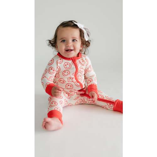 Infant Romper in Heart Smileys