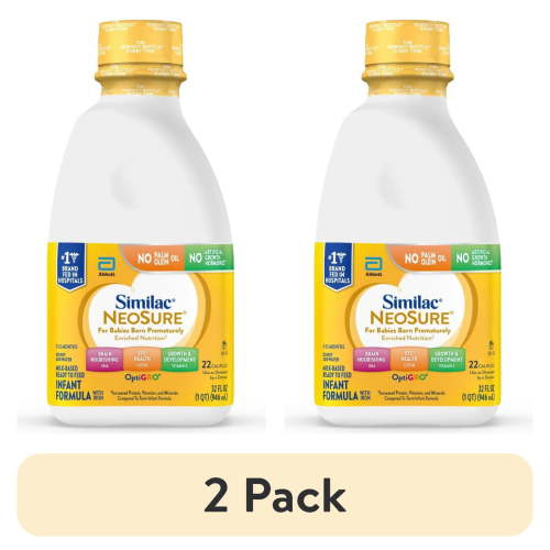 (2 pack) Similac NeoSure Infant Formula, Ready to Feed, 32-fl-oz Bottle