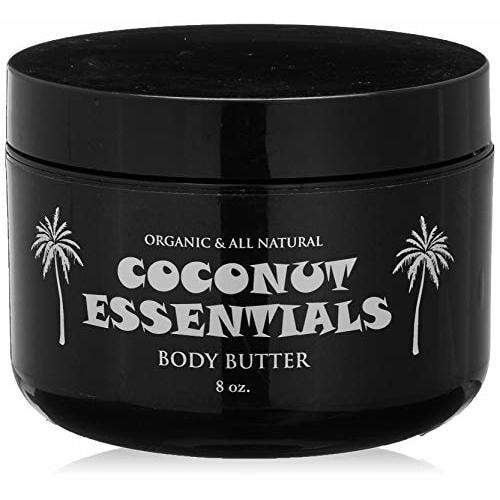 Coconut Essentials - Moisturizing Body Butter, Gluten and Paraben Free, with Coconut Oil, Peppermint, Vitamin E, Shea Butter, Almond, and Sunflower Oil, Body Lotion for Beautiful & Glowing Skin, 8 oz