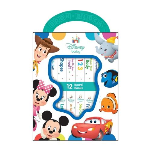 Disney Baby - My First Library 12 Board Book Block Set - by Phoenix