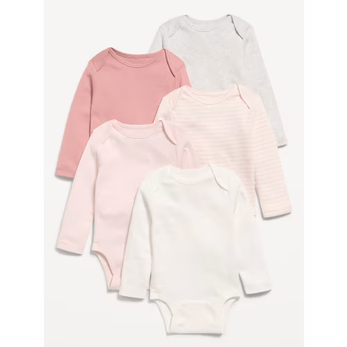 Old Navy- Long-Sleeve Bodysuit 5-Pack for Baby