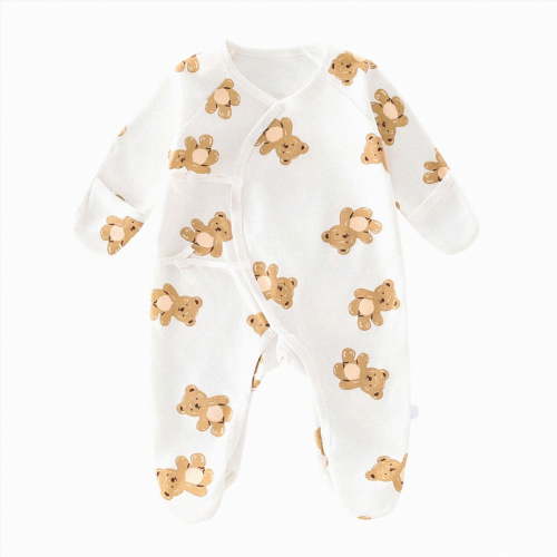 CAUYDY Baby Pajamas Bodysuit Newborn Long Sleeve Romper Sleepers Preemie Infant Clothes Boys Girls Jumpsuit Spring Summer Fall Winter Sizes 0-1 Months,Dark Purple