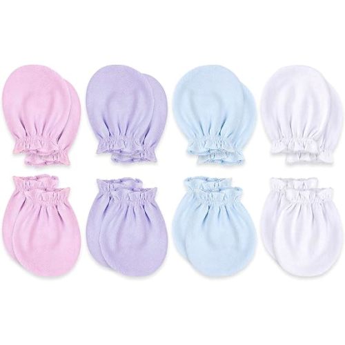 KiddyCare Hand Mittens No Scratch for Newborn Baby Boy/girl - Infant Gloves Mitts for 0-6 Months - Preemie Mittens for Babies