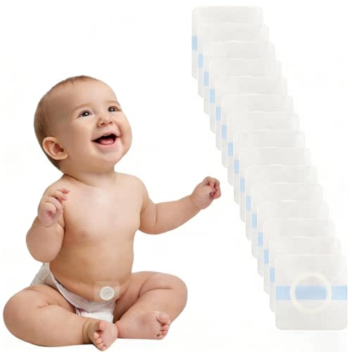 10Pcs Baby Belly Navel Patches, Waterproof Umbilical Hernia Patch | Infant Belly Button Corrector for Newborns with Protruding Navel, 3.15×3.15 Inch, Gentle Baby Essentials
