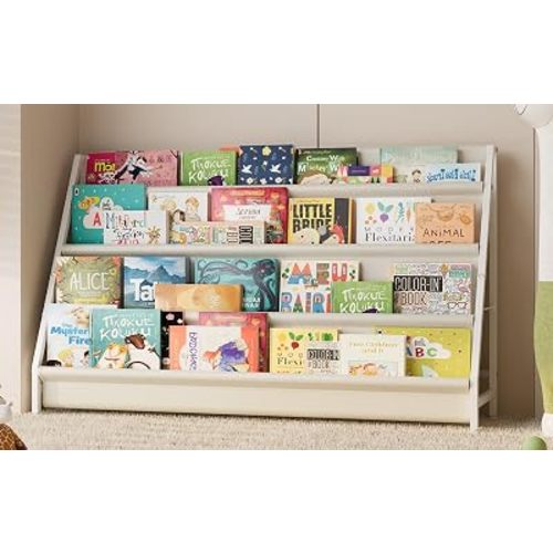 4-Tier Extended Kids Bookshelf, Book Shelf for kids rooms，bookshelf for kid