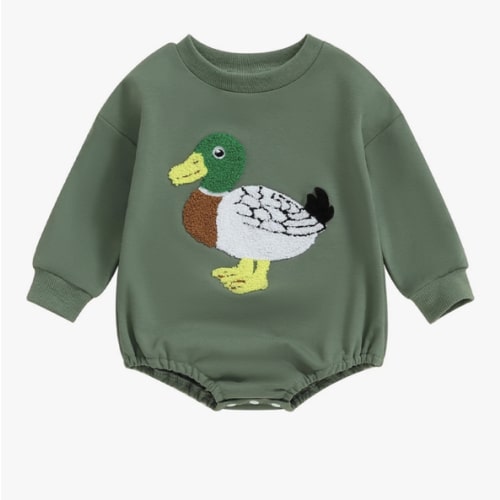 VISGOGO Newborn Infant Baby Boy Girls Oversized Romper Little Dude Sweater Onesie Coming Home Outfit Neutral Clothes