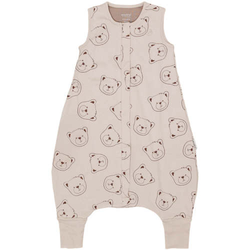 4 Season® Baby Sleep Bag with Feet, Merino Wool & Organic Cotton, Teddy Bear 6-18 Months