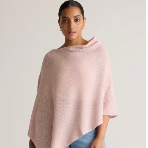 Lightweight Cotton Cashmere Nursing Shawl in Sugar Stone