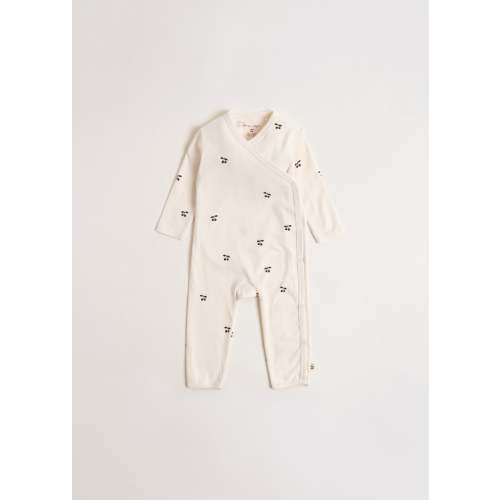 NEWBORN ONESIE GOTS - cherry