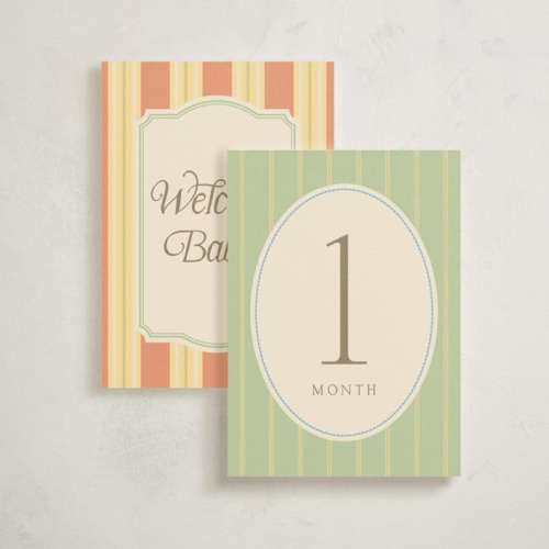 Nantucket Baby Milestone Cards by Robert and Stella