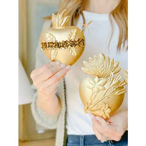 Immaculate Heart of Mary + Chaste Heart of St. Joseph Wall Medallion - Gift Set