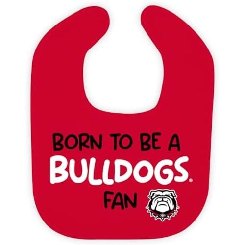 Wee Ones Divine Creations, Toddler Signature Collegiate Born to be a Fan Baby Bib, One Size