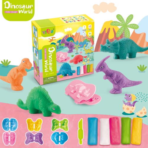 JBeeCtrl Dinosaur Play Dough Set for Kids Toddlers Creative Dinosaur Toys for Ages 3 to 8