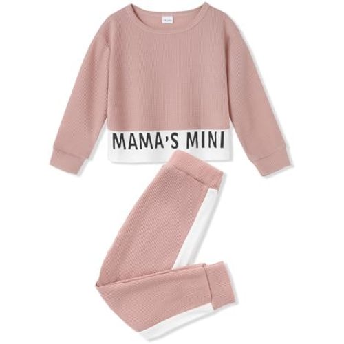 ZOEREA Toddler Baby Girls Clothes Outfits Long Sleeve Pullover Sweatshirt Tops + Pants Set Fall Winter Sweatsuits 1-6T