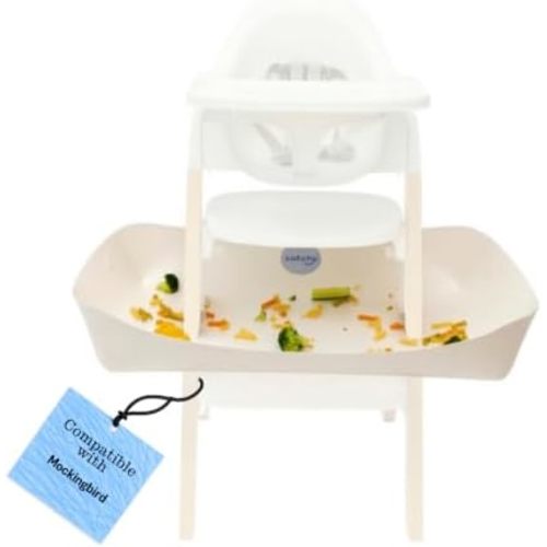 CATCHY - Food Catcher - Compatible with Mockingbird High Chair + 12 Other High Chairs - Highchair Sold Separately - Baby & Toddler Food & Mess Catcher - Under High Chair Accessory