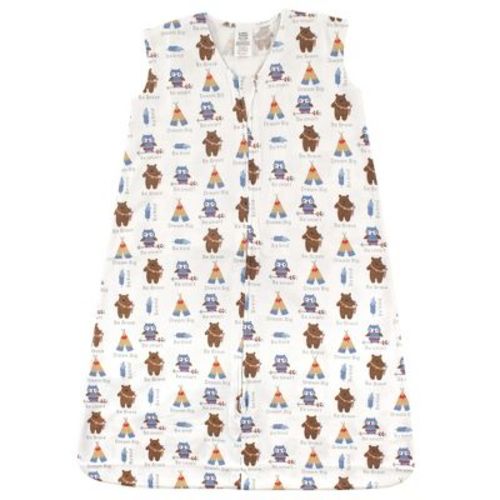 Luvable Friends Baby Boys Sleeveless Jersey Cotton Sleeping Bag, Sack, Blanket, Be Brave Jersey, 0-6 Months