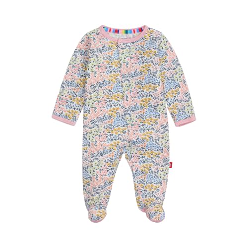 Magnetic Me Girls Modal Magnetic Baby Footie Pajamas | Silky Soft Modal Fabric | Baby Sleepers Available Sizes PRE - 24M