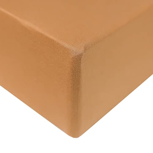 Copper Pearl Premium Knit Crib Sheets: Breathable and Soft, Fitted for Standard Mattresses, Perfect for Baby Registry or Shower Gift, Dune