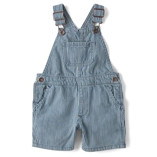 The Children's Place Baby Boys' And Toddler Denim Short Overall