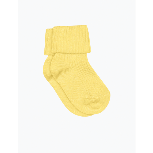 Cotton Rib Socks in Pineapple Slice