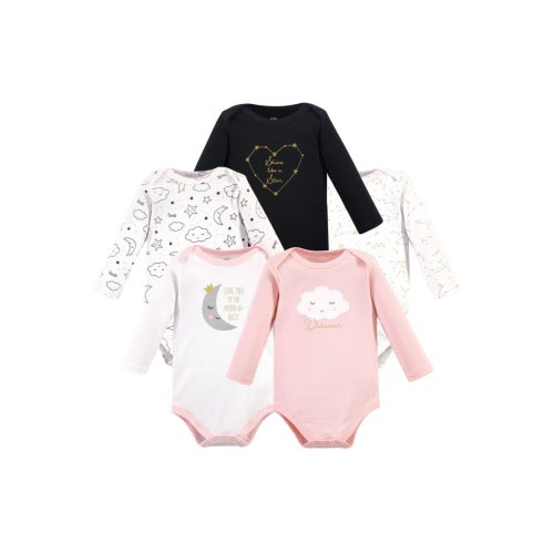 Soft Cotton Long-Sleeve Bodysuits