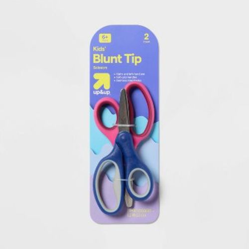 2ct Kids' Scissors Blunt Tip Pink/Blue - up&up™