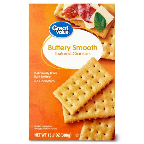 Great Value Buttery Smooth Club Crackers, 13.7 oz