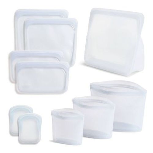 stasher Starter Kit Reusable Food Storage Bags - Clear - 10pk