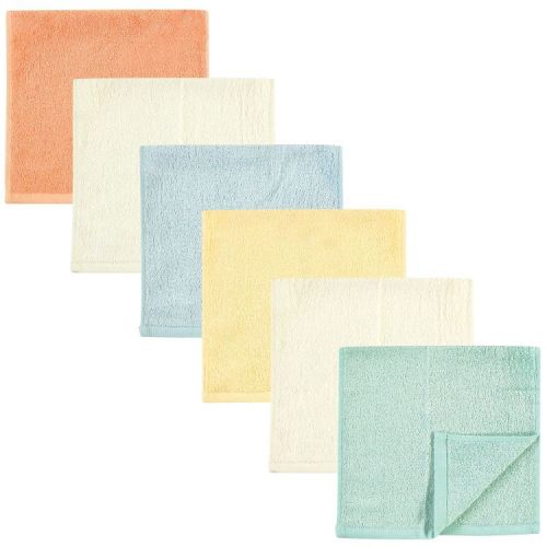 Hudson Baby Infant Baby Rayon from Bamboo Burpcloth 6pk, Soft Neutral, One Size