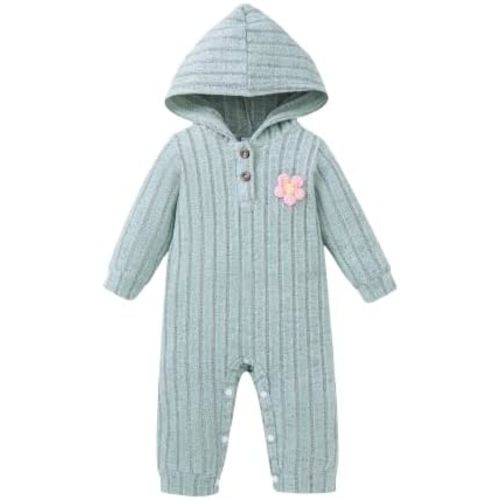 Mioglrie Newborn Baby Girl Clothes 0 3 6 9 12 18 month Fall Winter Infant Outfits Cute Romper Hooded Jumpsuit for Girls