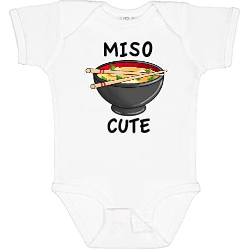 inktastic Miso Cute with Miso Soup Baby Bodysuit