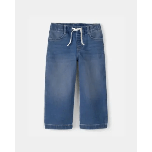 Toddler Girl Drawstring Wide-Leg Jeans - Dark Wash - OshKosh B'gosh | Carter's