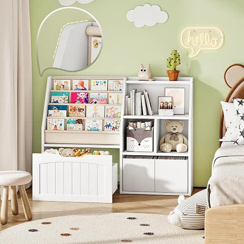 CHOEZON Kids Bookshelf and Toy Storage