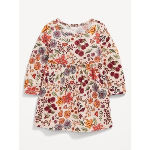 Long-Sleeve Printed Jersey-Knit Dress for Baby