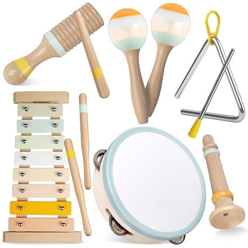 Baby Musical Instruments-Montessori Wooden Toys for Toddlers