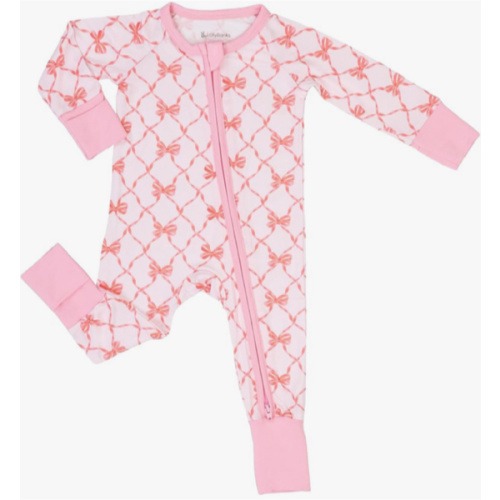 LollyBanks Baby Pajamas, Long Sleeve Baby Romper with 2-Way Zipper, 95% Viscose from Bamboo and 5% Spandex, Infant Sleepers