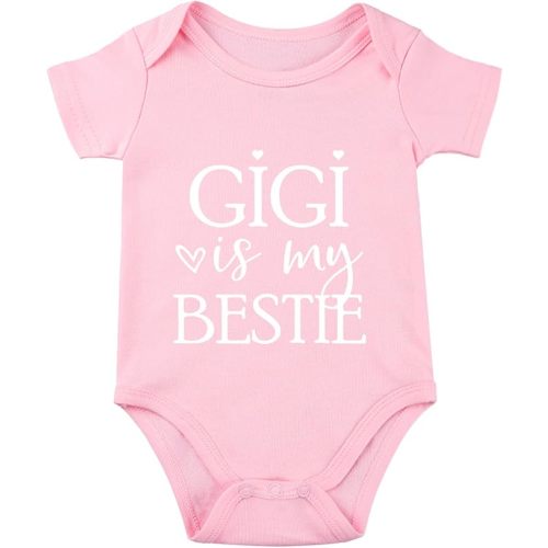 Gigi Is My Bestie Baby Bodysuit I Love My Gigi Baby Bodysuit I Love Grandma Babies Clothes Unisex