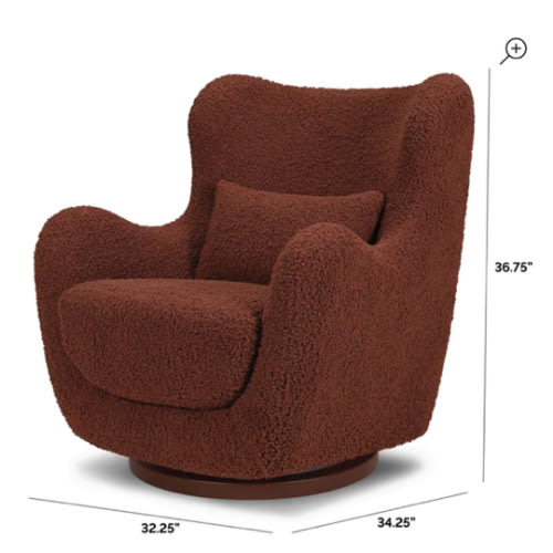 Solstice Swivel Glider in Boucle