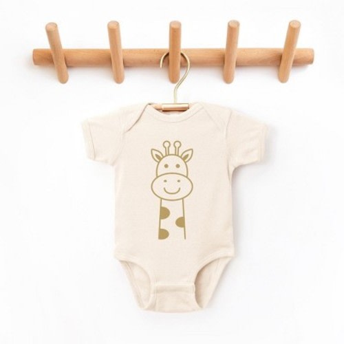 The Juniper Shop Giraffe Baby Bodysuit - 6 Month - Natural