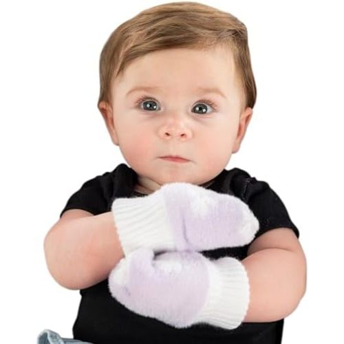 Funky Junque Newborn Baby Winter Mittens – Fleece Lined No-Thumb Infant Mittens for Babies 0–9 Months Baby Essentials