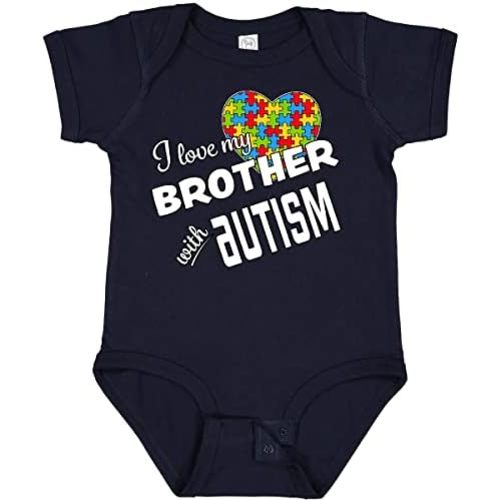 inktastic I Love My Brother with Autism Baby Bodysuit