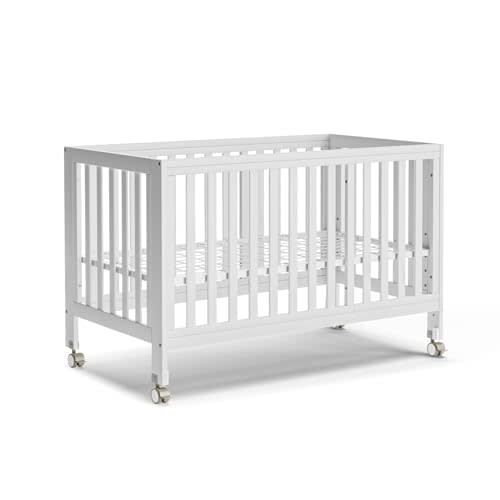 MAMAZING EvoNest Baby Crib, 11 in 1 Convertible Crib with Wheels, 100% New Zealand Wood Growing Bed, Full Size Crib for Baby, 4 Adjustable Mattress Height, White | long-term value