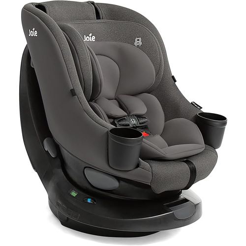 Joie Chili Spin 360 2-in-1 Rotating Convertible Car Seat with a 360 Spin and Easy Installation - Lower Anchor Attachment or Vehicle Belt Installation (Thunder)