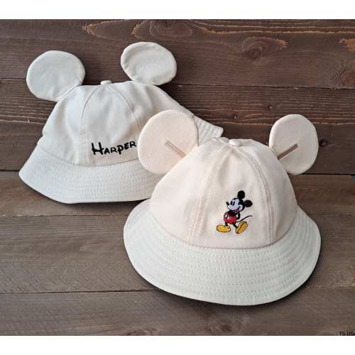 PERSONALIZED Mouse ears Toddler Bucket Hat with Chinstrap; children's bucket hat; kids bucket sun hat; monogram bucket hat
