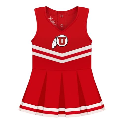 Creative Knitwear Infant Girls NCAA Cheerleader Bodysuit Dress