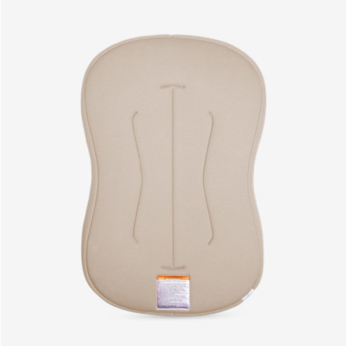 snuggle me® Baby Lounger Curve (0-6 Months) - Premium Organic Cotton with Foam Core, Machine-Washable Cover, Buttery-Soft & Breathable Infant Lounger with Travel Bag (30 in x 20 in x 1.9 in) - Birch