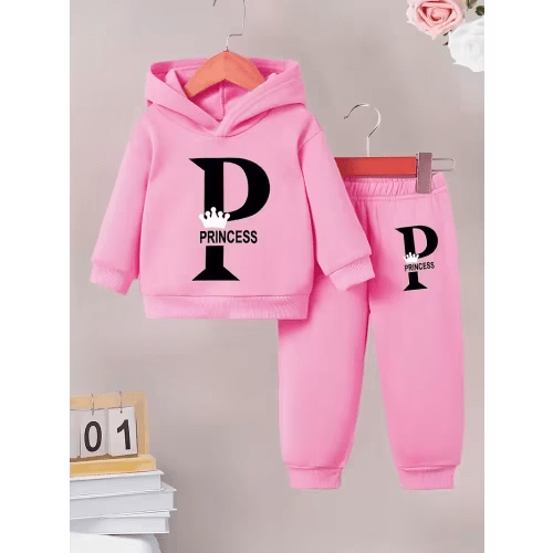 newborn baby girl cute hooded letter print long sleeve - Temu