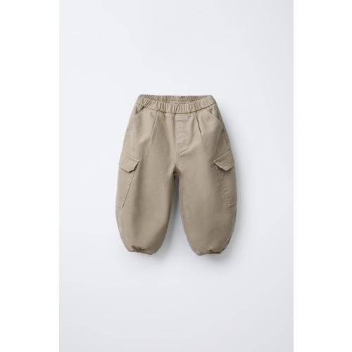 TWILL BALLOON JOGGER PANTS - Sand | ZARA United States