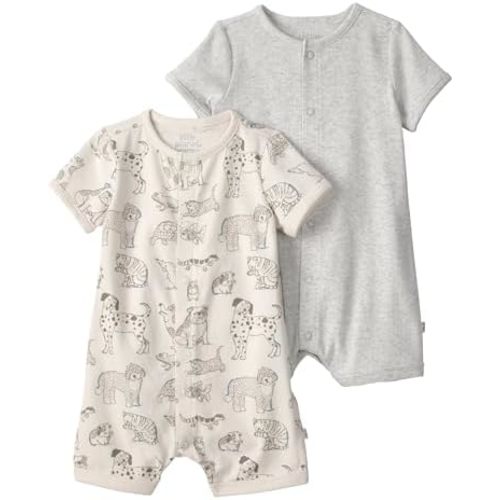 little planet by carter's unisex-baby Organic Cotton Gauze Shortall