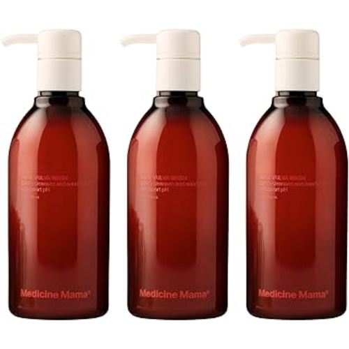 Medicine Mama's Apothecary VMAGIC Gentle Feminine Wash pH Balanced to Cleanse and Rejuvenate Intimate Skin with Chamomile, Collagen, Vitamin E and Sage – Hormone Free – 3 Pack, 8 oz Each